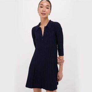 Tuckernuck Pomander Place Navy Textured Knit Laundry Dress